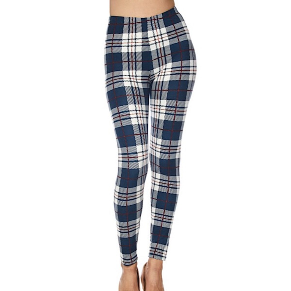Plus Plaid Leggings
